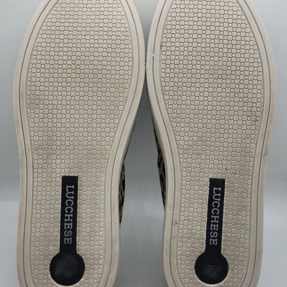 Lucchese Women 9M Leopard Cowhide Loafers Casual Shoes Made in Brazil Excellent - Picture 4 of 16